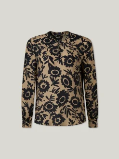 Seidenbluse mit Print