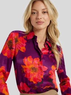 Seidenbluse mit Print LUZYN