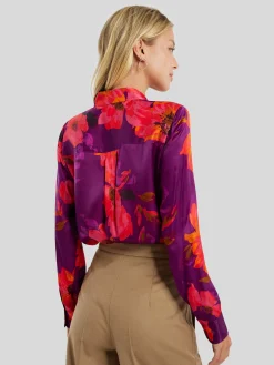 Seidenbluse mit Print LUZYN