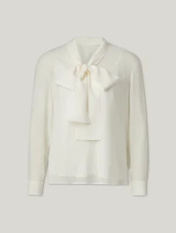 Seidenbluse mit Schluppe CROTONE