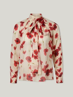 Seidenbluse mit Schluppe PANIA