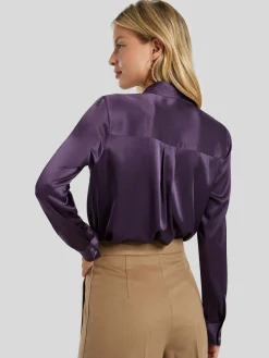 Seidenbluse mit Taschen LUZYN