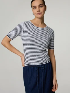 Shirt aus Rippstrick