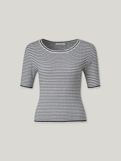 Shirt aus Rippstrick