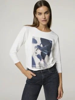 Shirt mit 3/4 Ärmel und Print