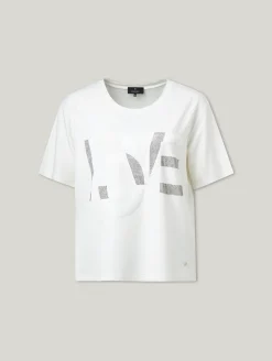 Shirt mit Strasssteinen