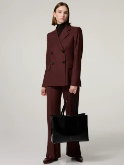 Shopper aus Lackleder