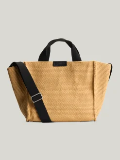 Shopper in Raffia-Bast-Optik M