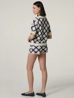 Shorts aus Häkelstrick BYZANCE