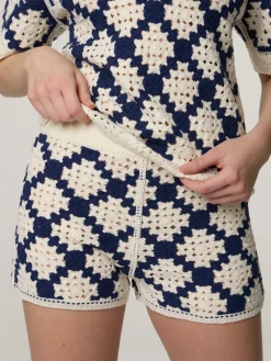 Shorts aus Häkelstrick BYZANCE