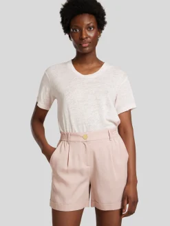 Shorts mit Bundfalte