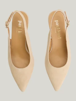 Slingpumps aus Wildleder