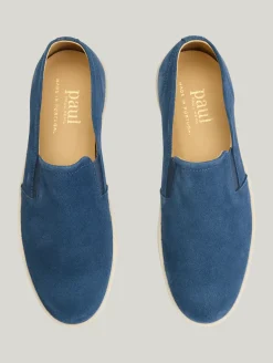 Slipper aus Veloursleder