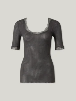 Spitzenshirt aus Baumwolle