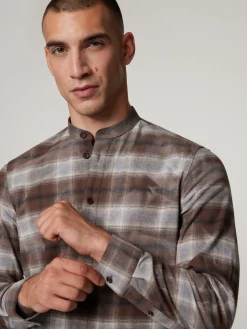 Stehkragenhemd im Slim Fit TALOC