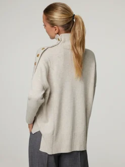 Stehkragenpullover aus Kaschmir