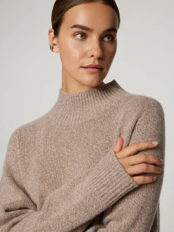 Stehkragenpullover aus Kaschmir