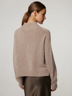 Stehkragenpullover aus Kaschmir