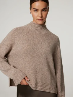 Stehkragenpullover aus Kaschmir