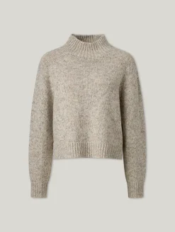 Stehkragenpullover aus Wolle