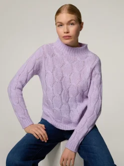 Stehkragenpullover mit Wolle