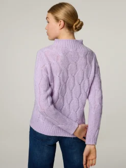 Stehkragenpullover mit Wolle