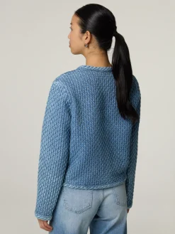 Steppjacke im Denim-Look