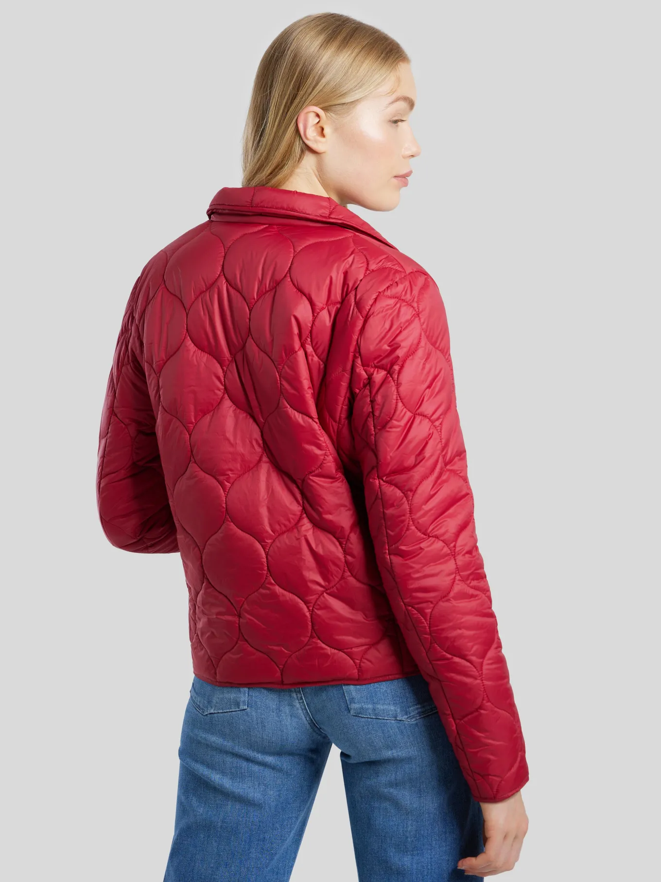 Steppjacke in Blazerform