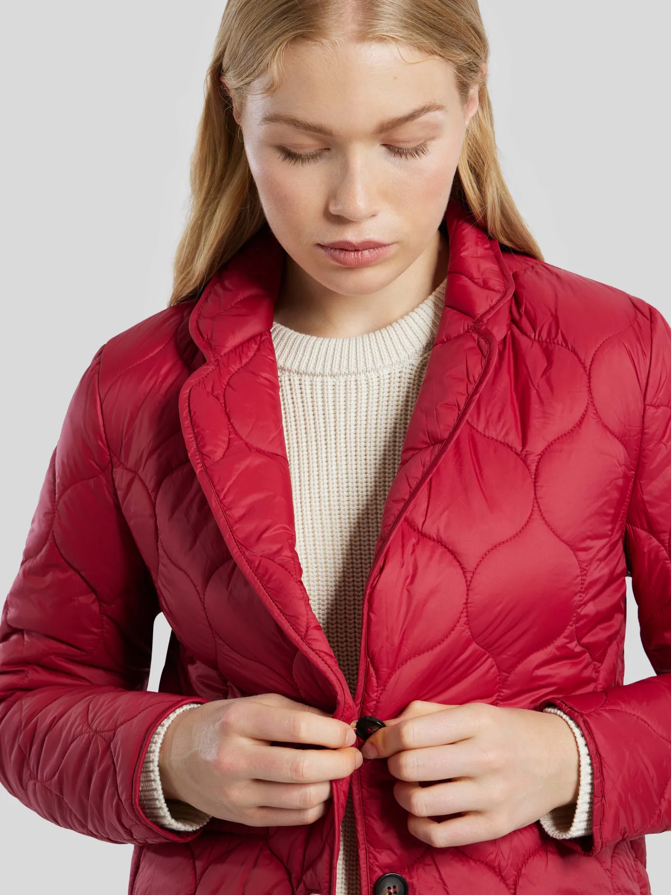 Steppjacke in Blazerform