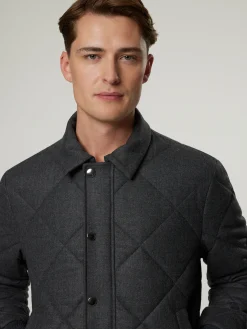 Steppjacke mit Wolle