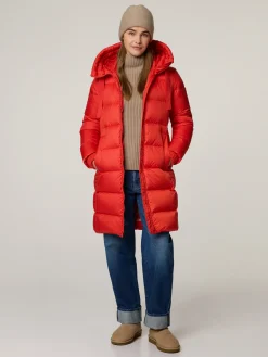 Steppmantel mit Kapuze