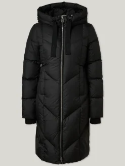 Steppmantel mit Kapuze