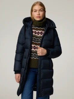 Steppmantel mit Kapuze