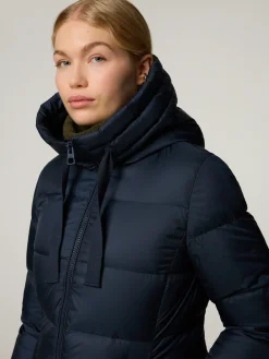 Steppmantel mit Kapuze