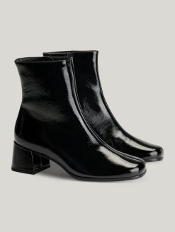 Stiefelette aus Lackleder