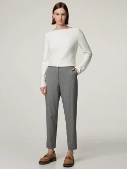 Stoffhose mit Hahnentritt