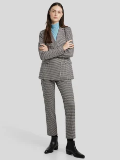 Stoffhose mit Hahnentritt