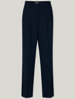 Stoffhose mit weitem Bein