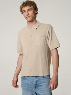 Strickhemd im Regular Fit