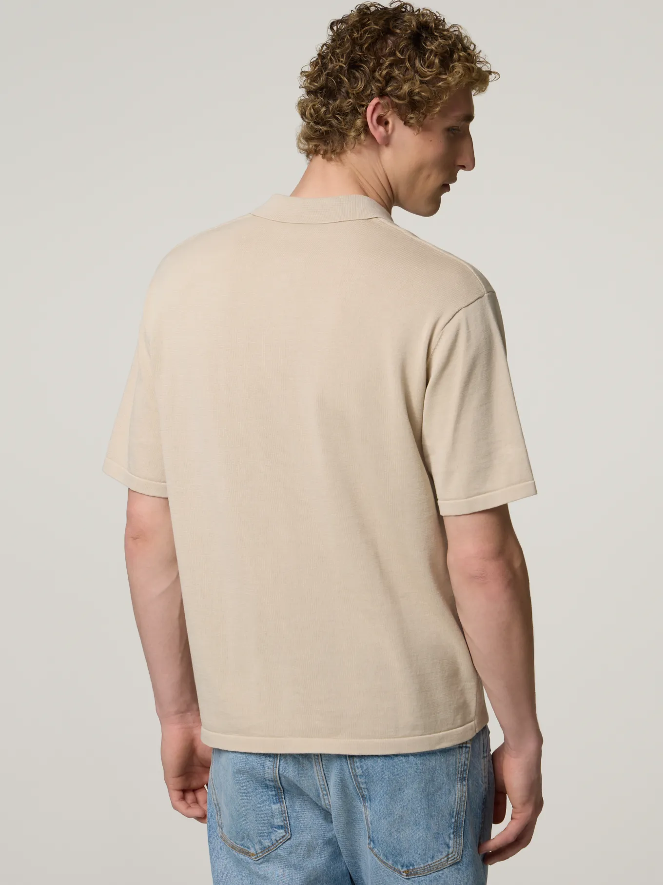 Strickhemd im Regular Fit