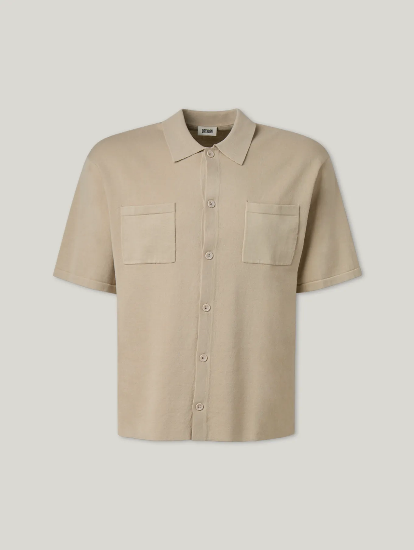 Strickhemd im Regular Fit