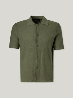 Strickhemd im Regular Fit