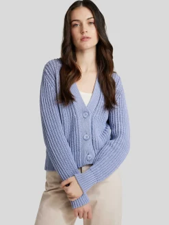 Strickjacke aus Baumwoll-Mix