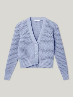 Strickjacke aus Baumwoll-Mix