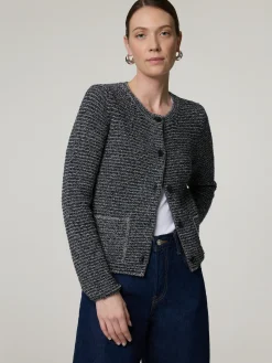 Strickjacke aus Bouclé