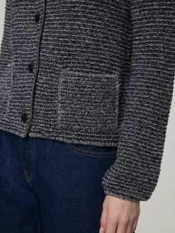 Strickjacke aus Bouclé