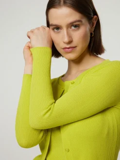 Strickjacke aus Feinstrick