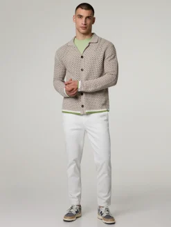 Strickjacke aus Lochstrick