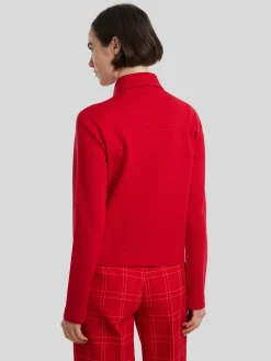 Strickjacke aus Schurwolle