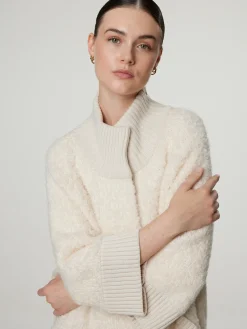 Strickjacke aus Woll-Boucle